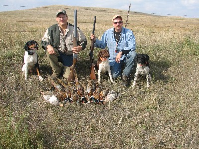Pheasant limit with Mark, Pete and Dogs